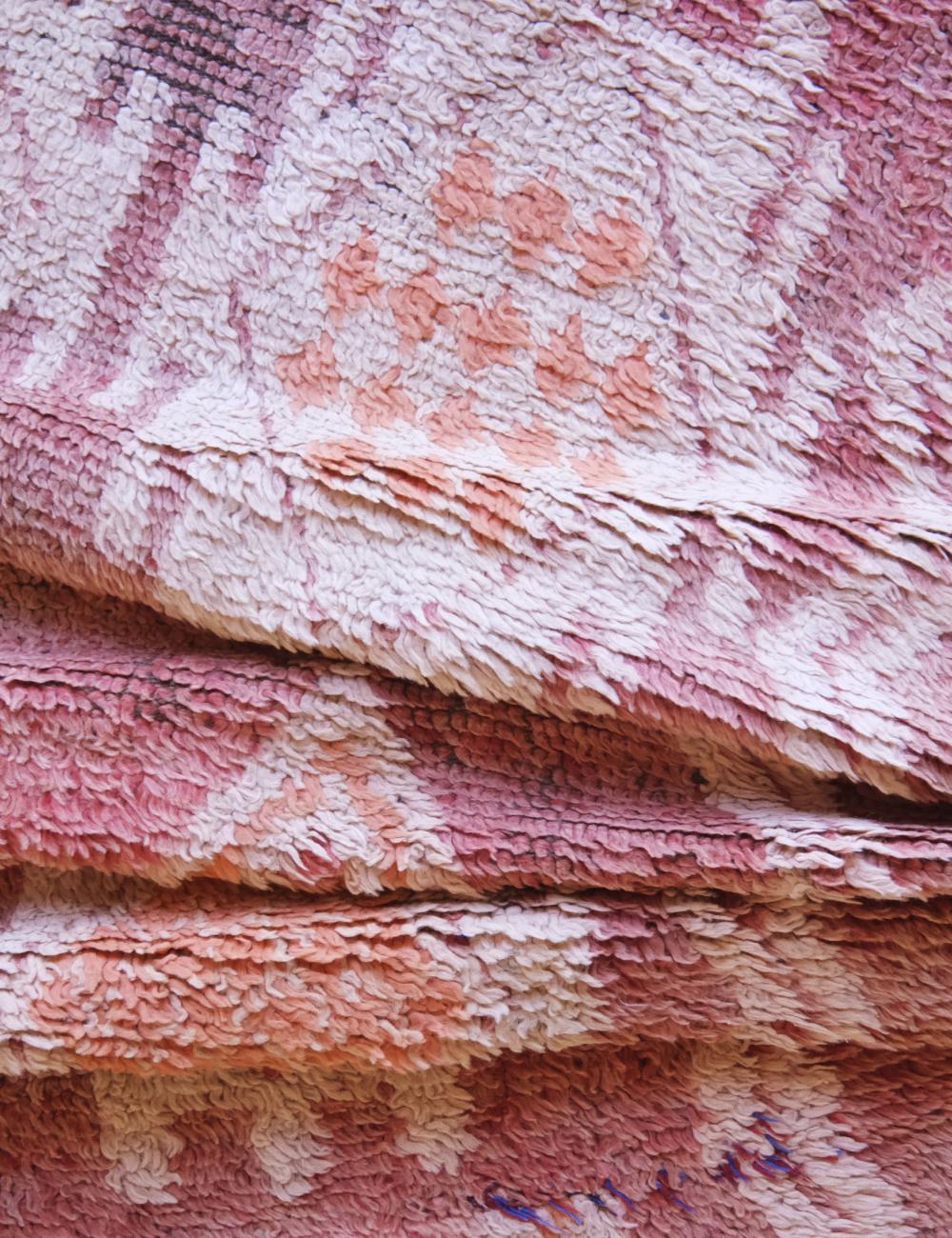 Pink Tribal Moroccan Wool Rug 10.8 x 5.3 ft / 330 x 162 cm