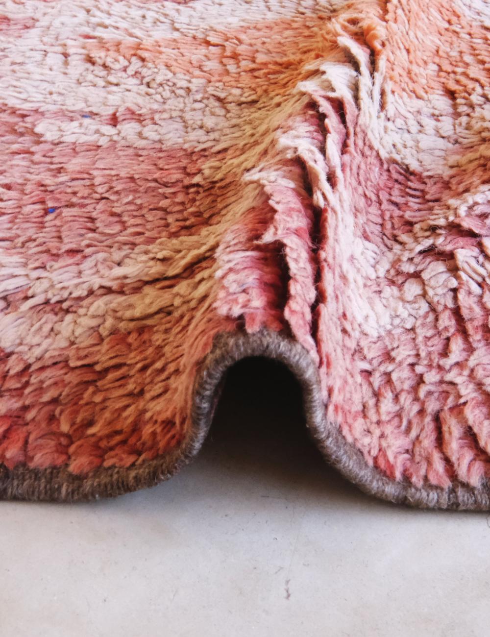 Pink Tribal Moroccan Wool Rug 10.8 x 5.3 ft / 330 x 162 cm