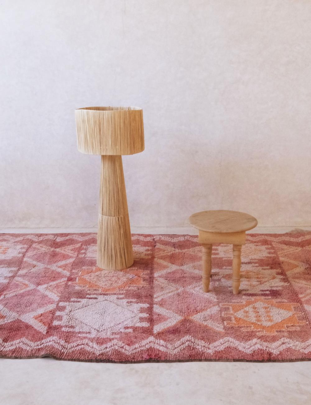 Pink Tribal Moroccan Wool Rug 10.8 x 5.3 ft / 330 x 162 cm