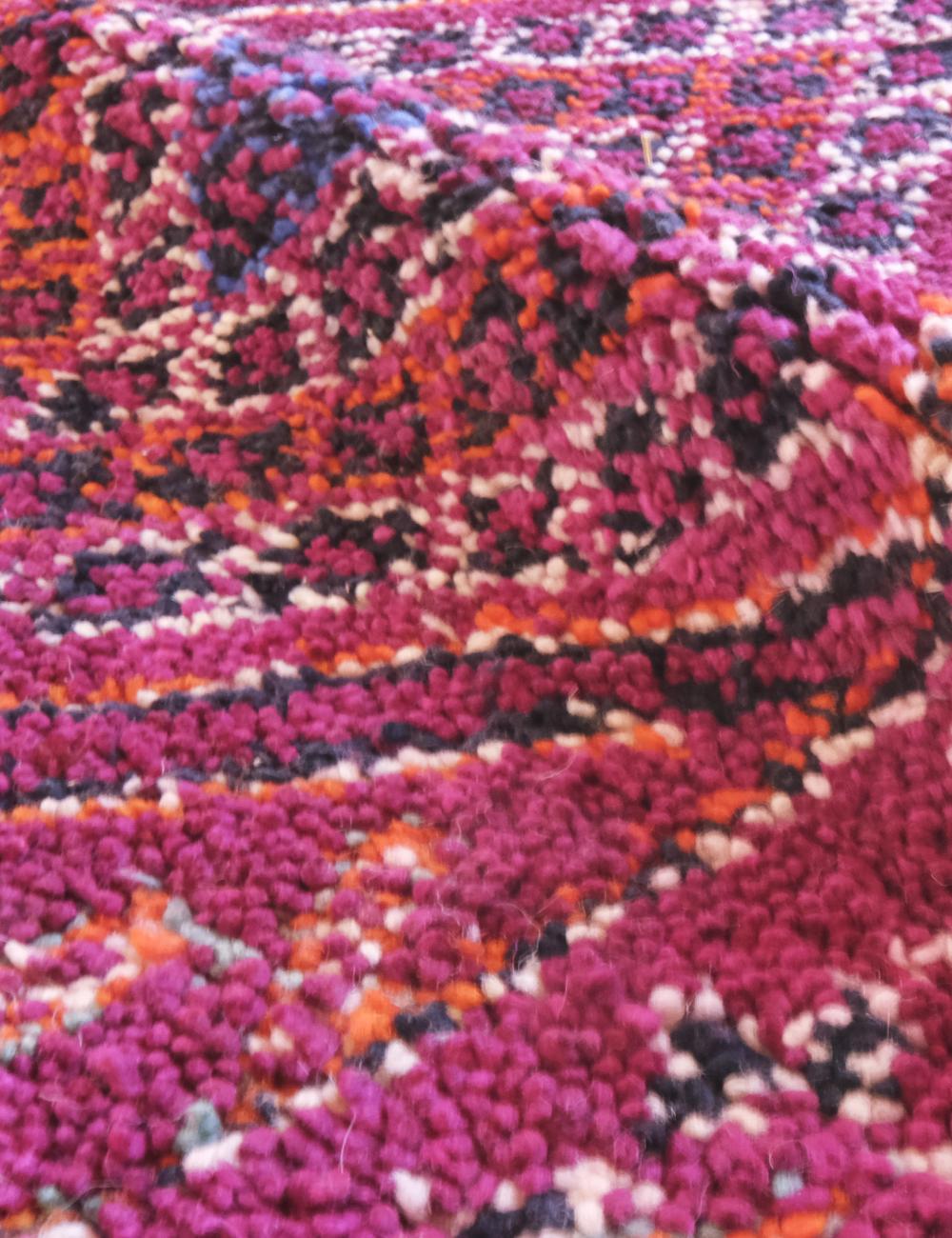 Purple Collectible Moroccan Wool Rug 11.2 x 6 ft / 342 x 185 cm