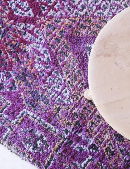 Purple Moroccan Wool Rug 12.1 x 6 ft / 370 x 185 cm