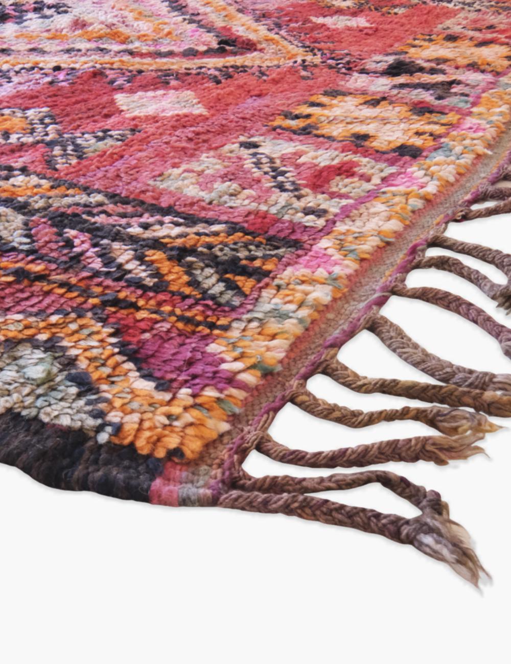 Vintage Moroccan Boujad Rug 11.6 x 5.9 ft / 353 x 181 cm