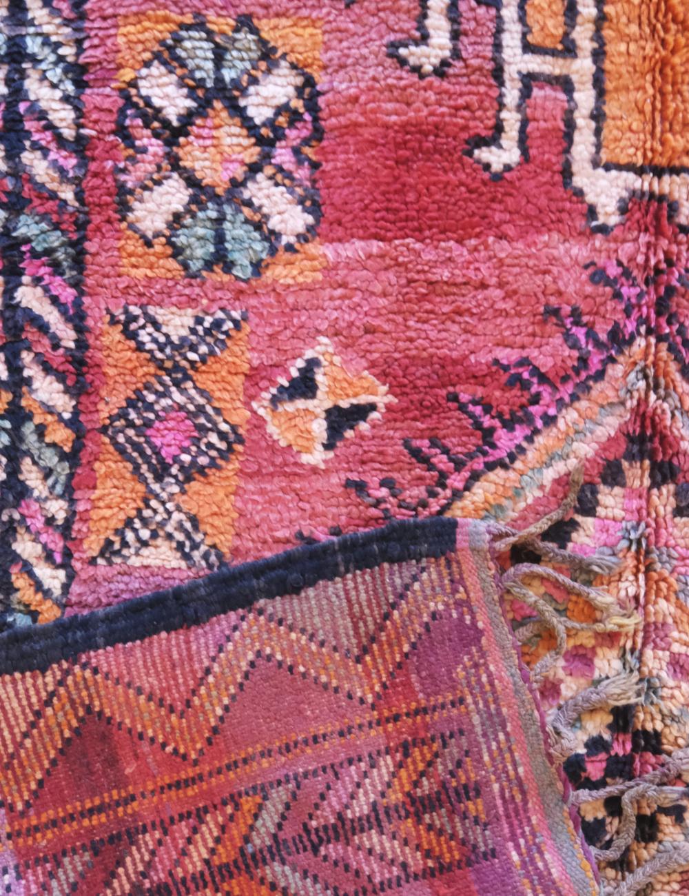 Vintage Moroccan Boujad Rug 11.6 x 5.9 ft / 353 x 181 cm