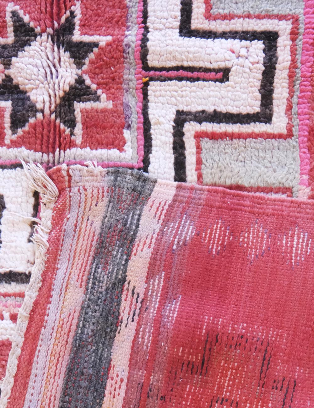 Terracotta Geometric Moroccan Rug 7.4 x 5.3 ft / 225 x 162 cm