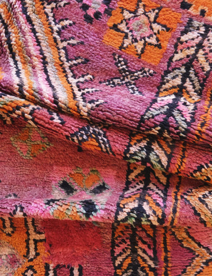 Vintage Moroccan Boujad Rug 11.6 x 5.9 ft / 353 x 181 cm