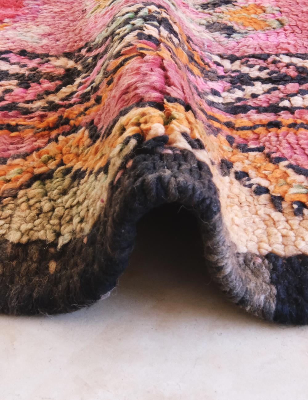 Vintage Moroccan Boujad Rug 11.6 x 5.9 ft / 353 x 181 cm