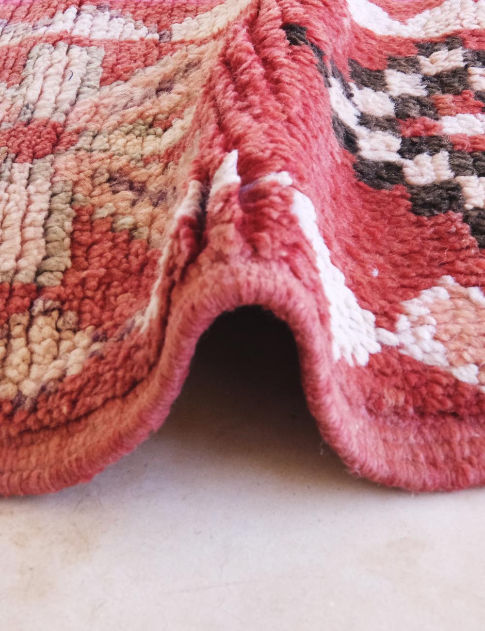 Terracotta Geometric Moroccan Rug 7.4 x 5.3 ft / 225 x 162 cm