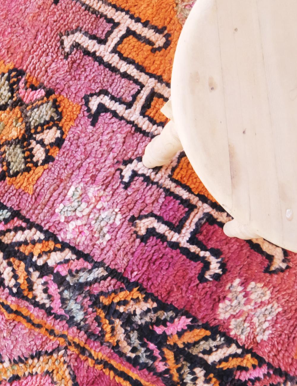 Vintage Moroccan Boujad Rug 11.6 x 5.9 ft / 353 x 181 cm