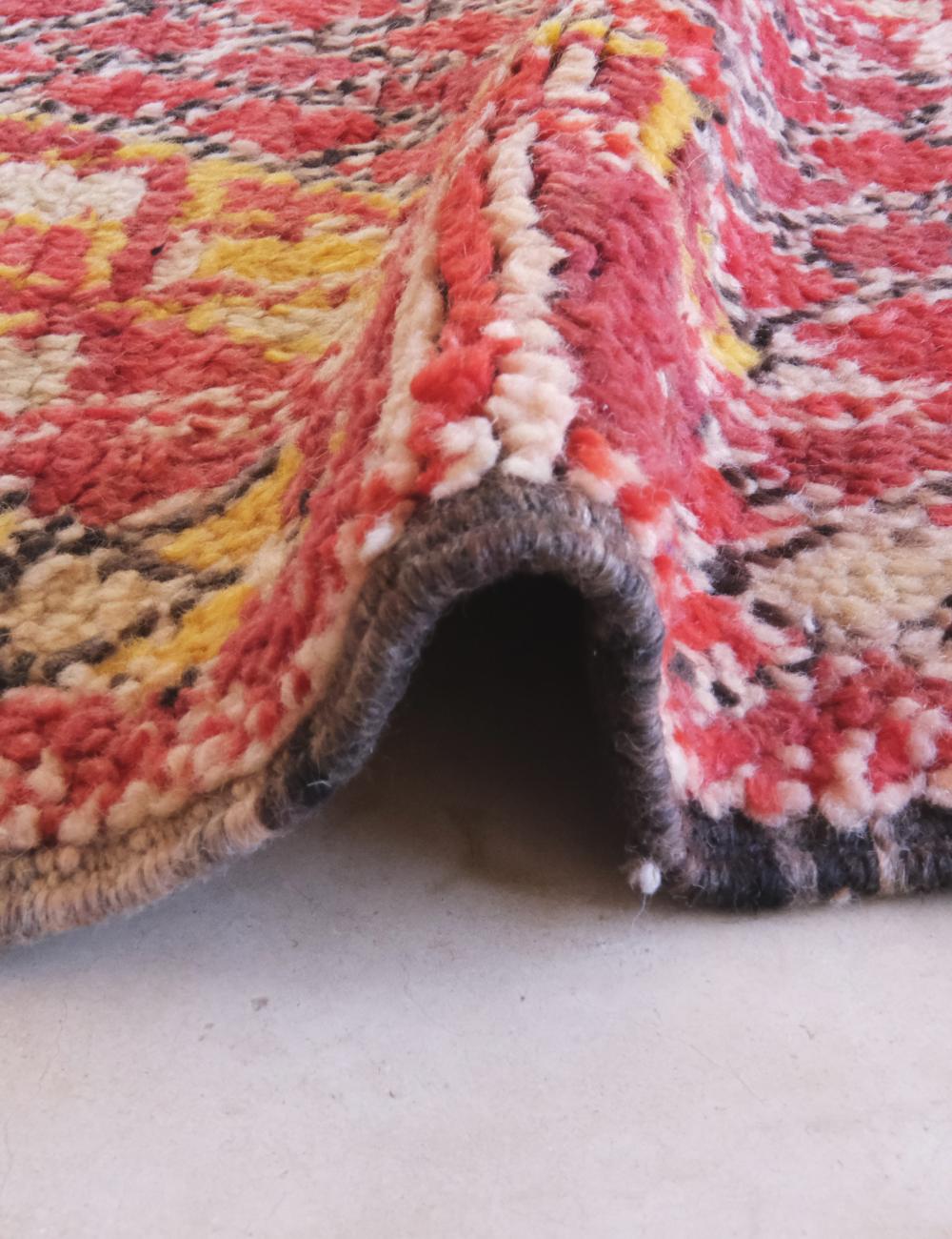 Red Collectible Moroccan Wool Rug 11.3 x 6.1 ft / 343 x 187 cm