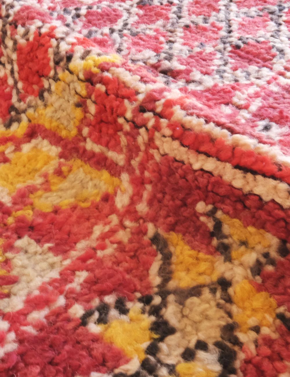 Red Collectible Moroccan Wool Rug 11.3 x 6.1 ft / 343 x 187 cm