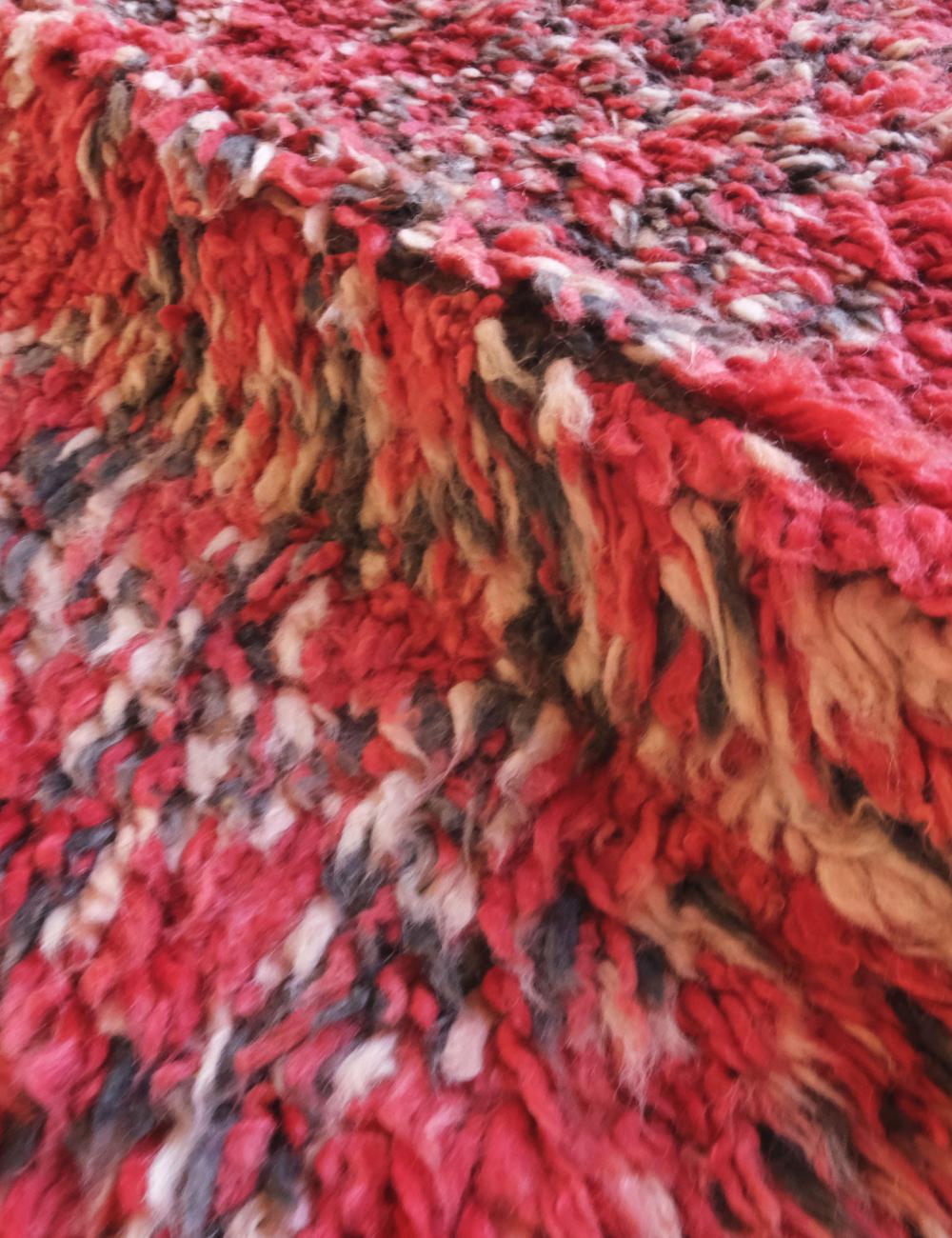 Red Collector Moroccan Wool Rug 12 x 6.3 ft / 367 x 194 cm