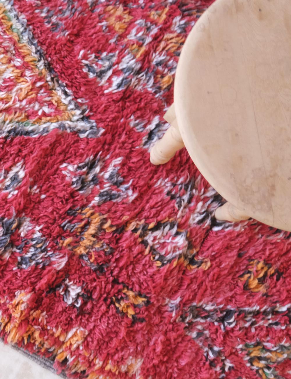 Red Collector Moroccan Wool Rug 12 x 6.3 ft / 367 x 194 cm