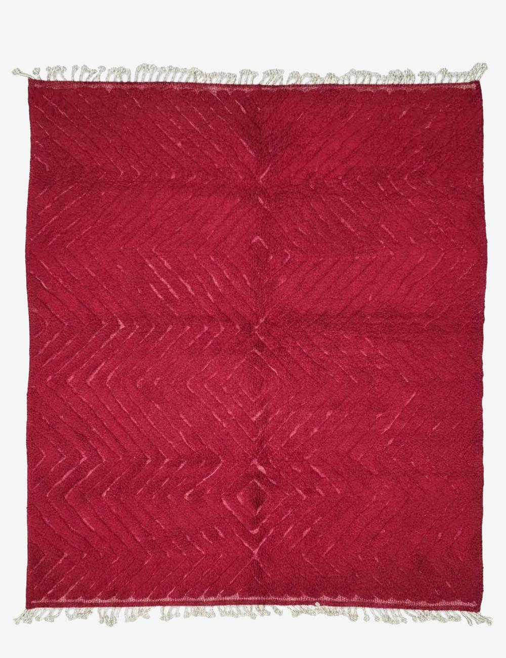 Red Moroccan Rug 9.8 x 8.2 ft / 300 x 250 cm