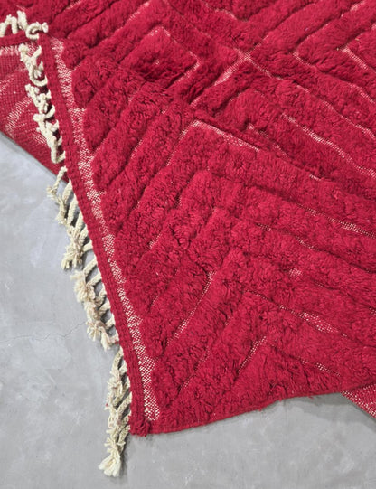Red Moroccan Rug 9.8 x 8.2 ft / 300 x 250 cm