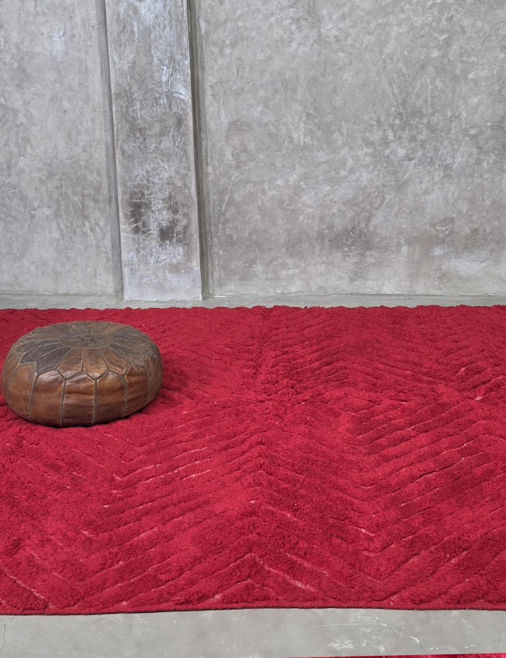 Red Moroccan Rug 9.8 x 8.2 ft / 300 x 250 cm