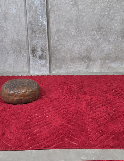 Red Moroccan Rug 9.8 x 8.2 ft / 300 x 250 cm
