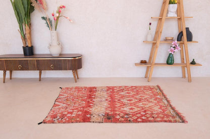 Moroccan Berber Marmoucha Rug 5.2 x 3.9 ft / 160 x 120 cm - Surcoma