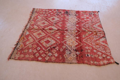 Moroccan Berber Marmoucha Rug 5.2 x 3.9 ft / 160 x 120 cm - Surcoma