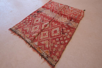 Moroccan Berber Marmoucha Rug 5.2 x 3.9 ft / 160 x 120 cm - Surcoma