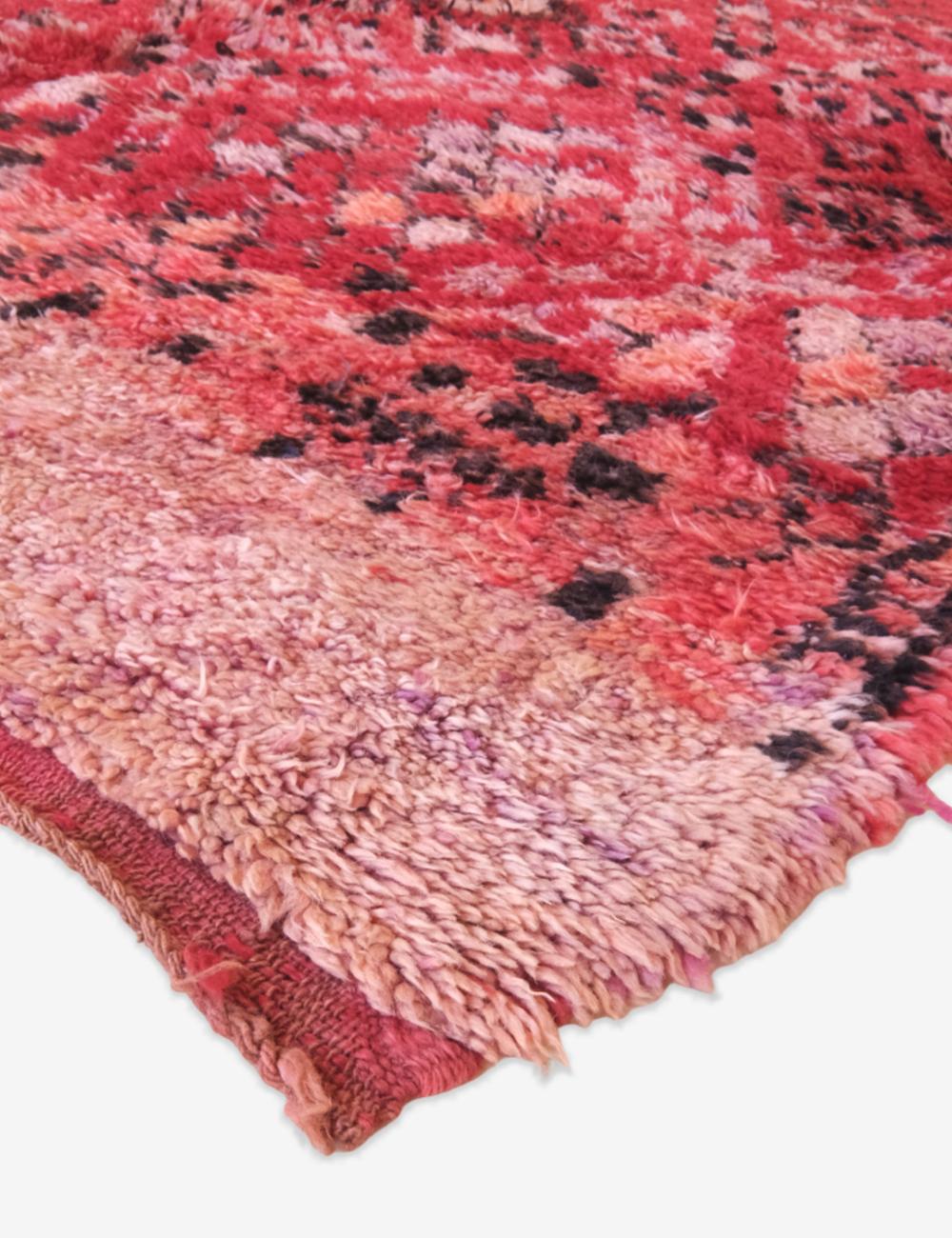 Red Moroccan Wool Rug 10.3 x 6.3 ft / 315 x 194 cm