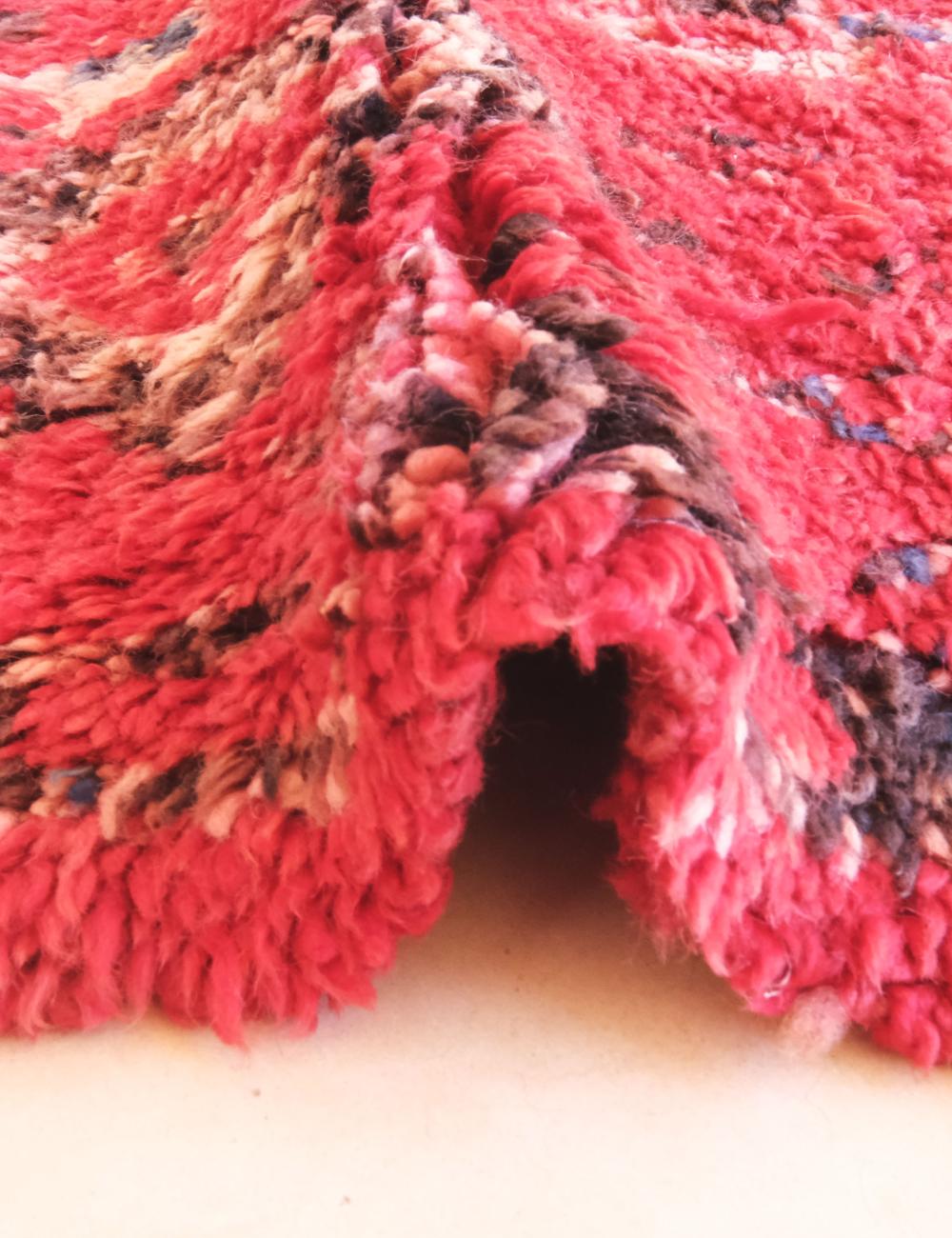 Red Moroccan Wool Rug 10.3 x 6.3 ft / 315 x 194 cm