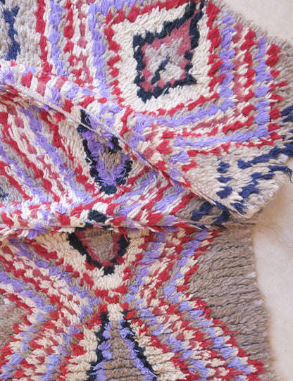 Small Accent Berber Rug 6 x 2.3 ft / 184 x 71 cm - Surcoma