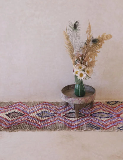 Small Accent Berber Rug 6 x 2.3 ft / 184 x 71 cm - Surcoma