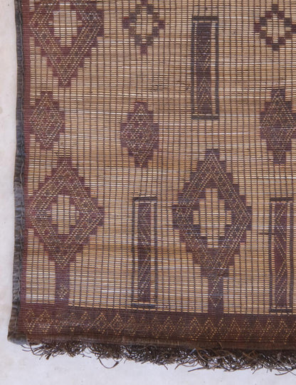 Small Mauritanian Tuareg Mat 4.8 x 3.8 ft / 144 x 114 cm - Surcoma