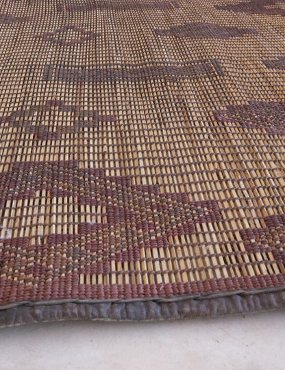 Small Mauritanian Tuareg Mat 4.8 x 3.8 ft / 144 x 114 cm - Surcoma