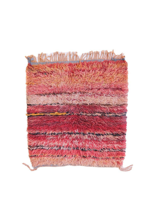 Small Moroccan Rug 2.9 x 2.6 ft / 87 x 81 cm - Surcoma