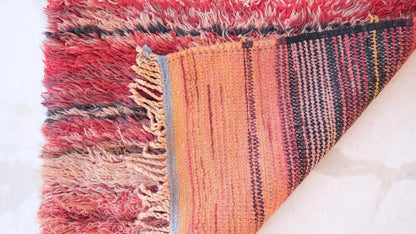 Small Moroccan Rug 2.9 x 2.6 ft / 87 x 81 cm - Surcoma
