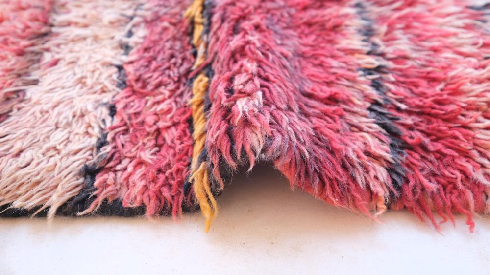 Small Moroccan Rug 2.9 x 2.6 ft / 87 x 81 cm - Surcoma
