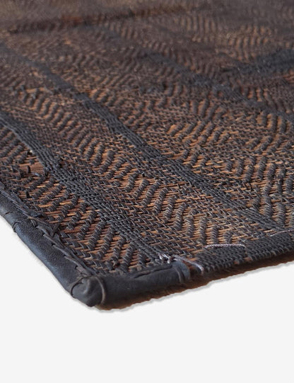 Vintage Small Tuareg Mat 2.3 x 2.1 ft / 68 x 64 cm
