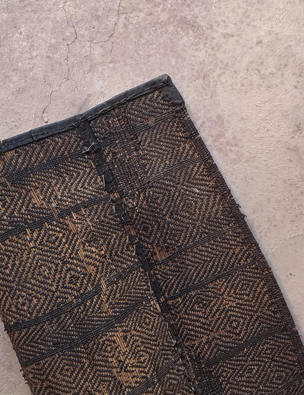 Vintage Small Tuareg Mat 2.3 x 2.1 ft / 68 x 64 cm