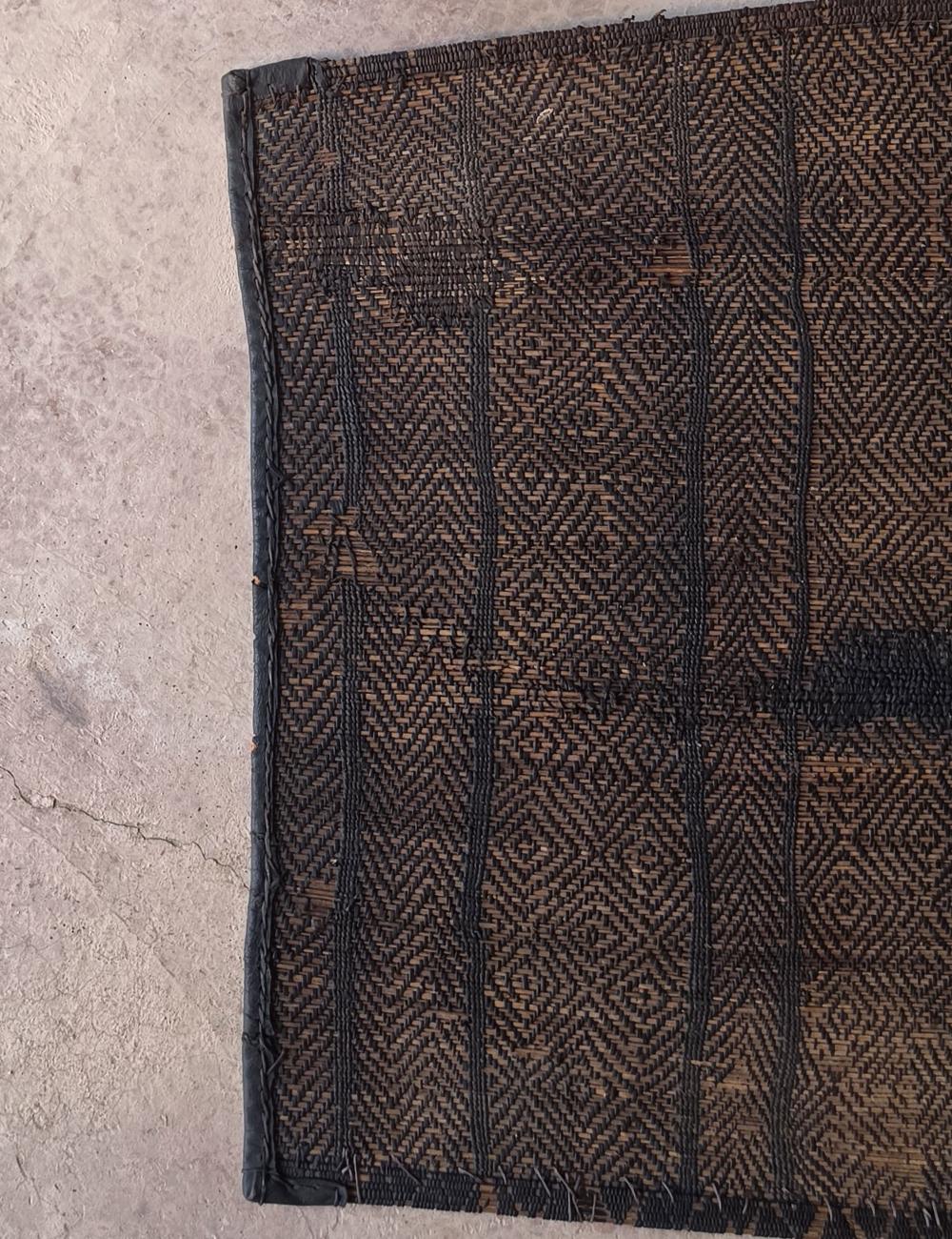 Vintage Small Tuareg Mat 2.3 x 2.1 ft / 68 x 64 cm