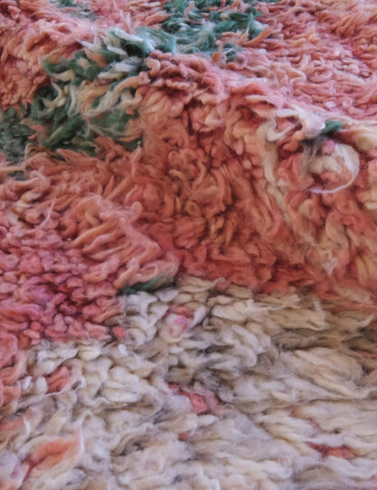 Soft Pink Moroccan Rug 11.2 x 5.7 ft / 340 x 176 cm - Surcoma