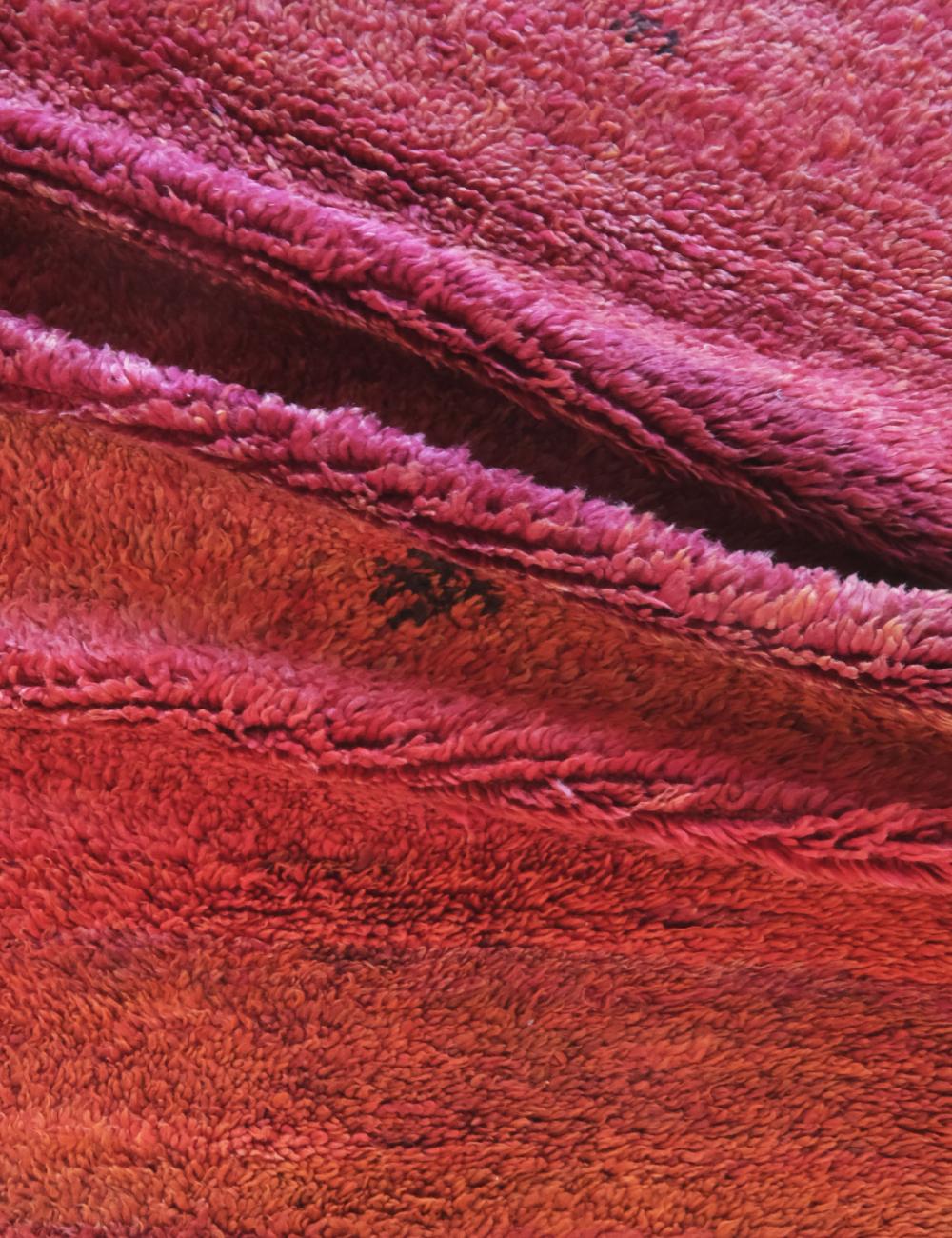 Solid Red Moroccan Wool Rug 8.6 x 5.1 ft / 263 x 158 cm