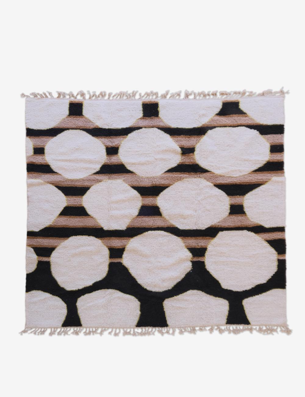 Square Modern Moroccan Rug 11.3 x 11.2 ft / 345 x 342 cm - Surcoma