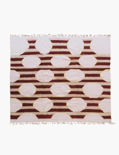 Square Modern Moroccan Rug 11.5 x 11.4 ft / 352 x 350 cm - Surcoma
