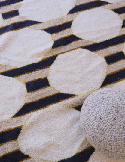 Square Modern Moroccan Rug 11.3 x 11 ft / 345 x 337 cm - Surcoma