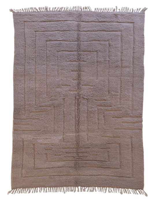 Neutral Moroccan Rug 11.2 x 7.9 ft / 342 x 242 cm