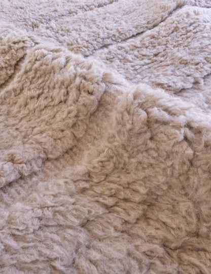 Neutral Moroccan Rug 11.2 x 7.9 ft / 342 x 242 cm - Surcoma