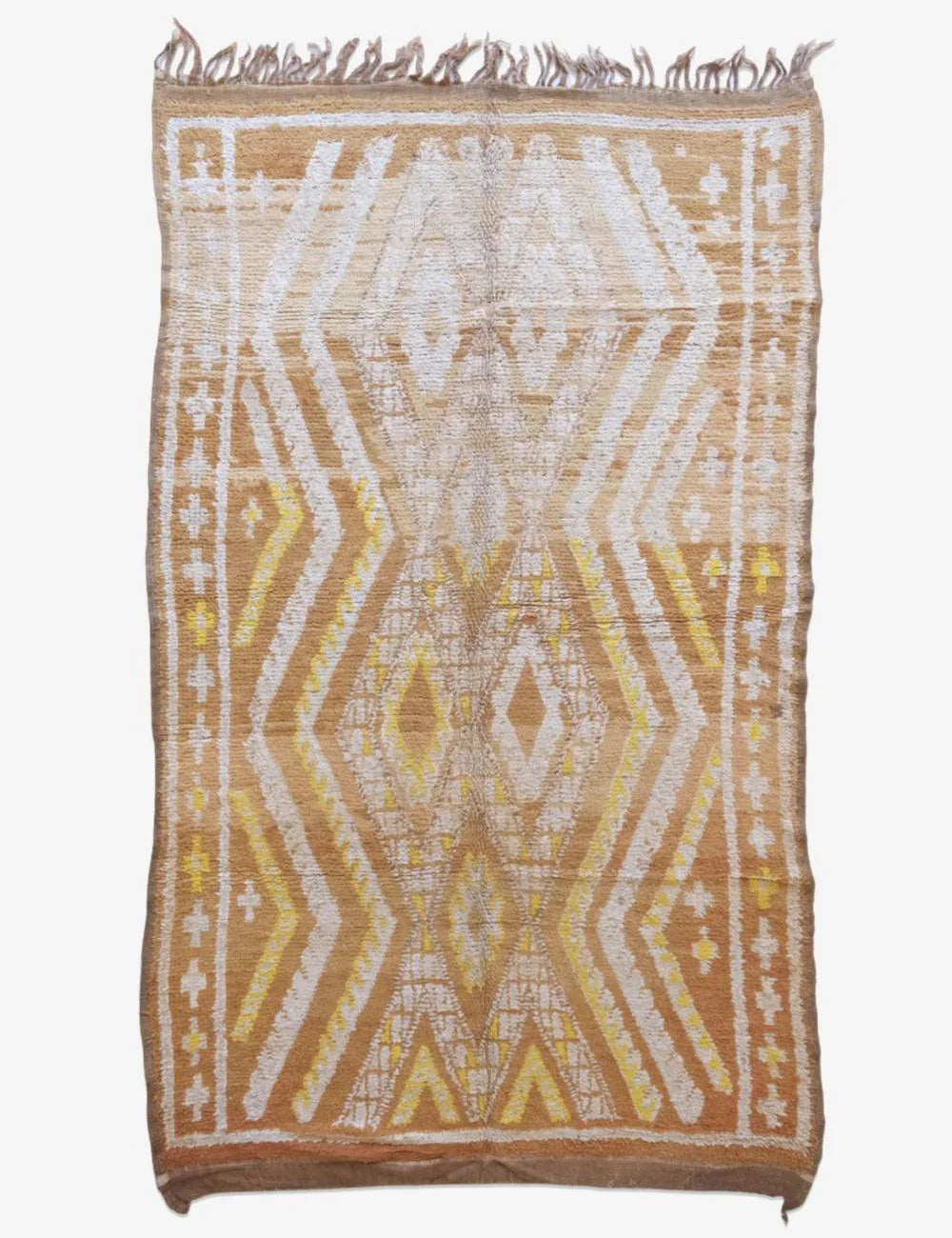Terracotta Moroccan Wool Rug 10.6 x 6.2 ft / 324 x 190 cm - Surcoma