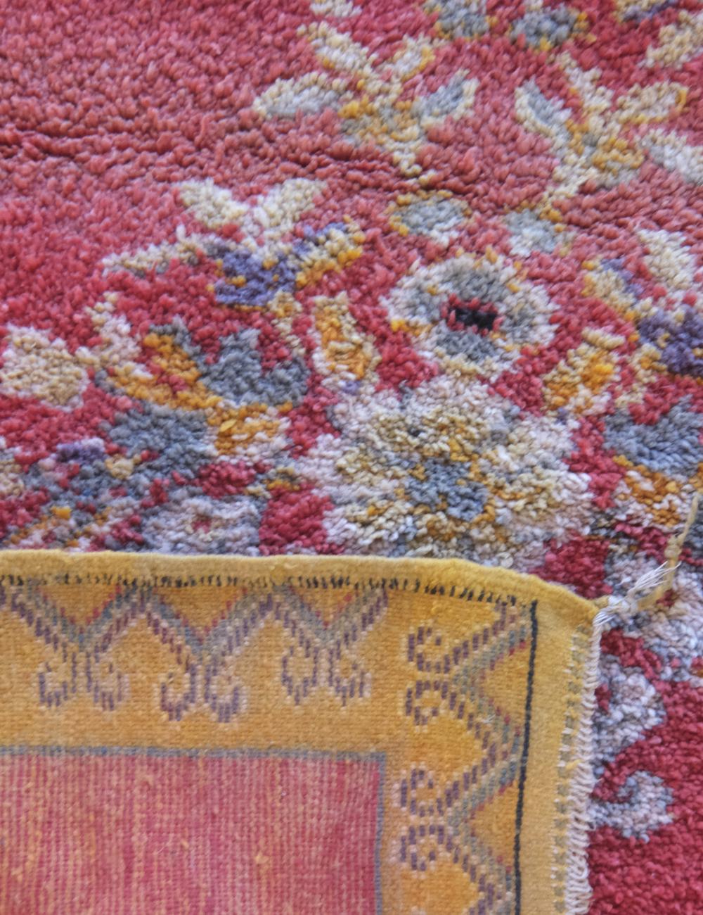 Red Moroccan Floral Rug 6.1 x 3.3 ft / 185 x 103 cm
