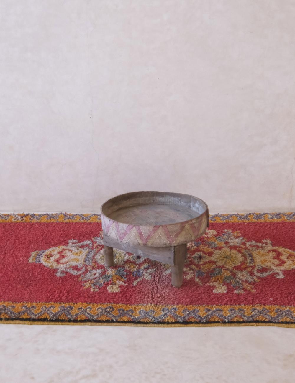 Red Moroccan Floral Rug 6.1 x 3.3 ft / 185 x 103 cm