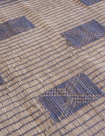 Small Tuareg Mat Rug 3.11 x 3.6 ft / 120 x 107 cm - Surcoma