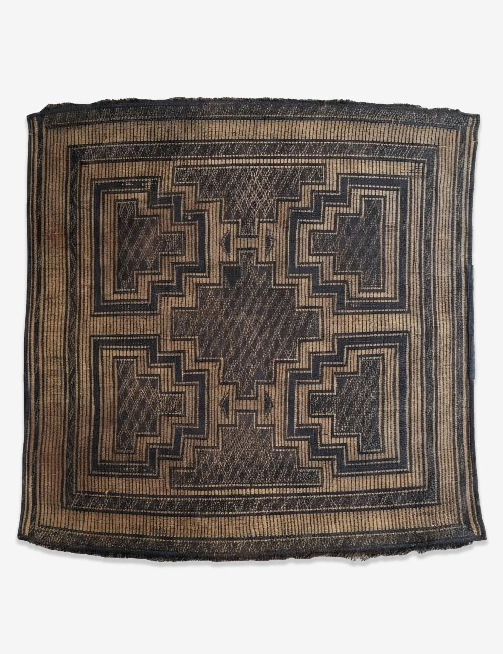 Collector Vintage Tuareg Mat 3.4 × 3.7 ft / 105 x 112 cm