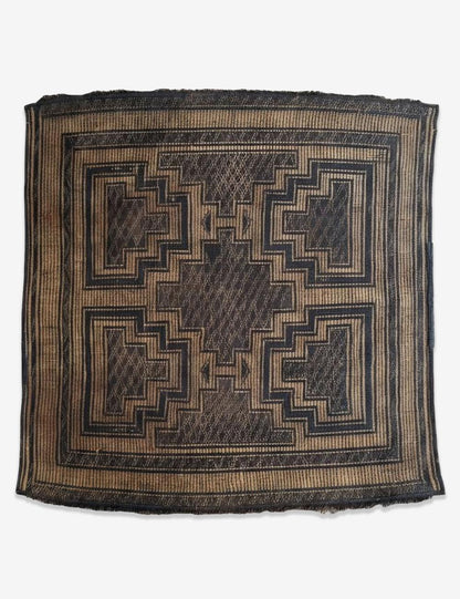 Collector Vintage Tuareg Mat 3.4 × 3.7 ft / 105 x 112 cm