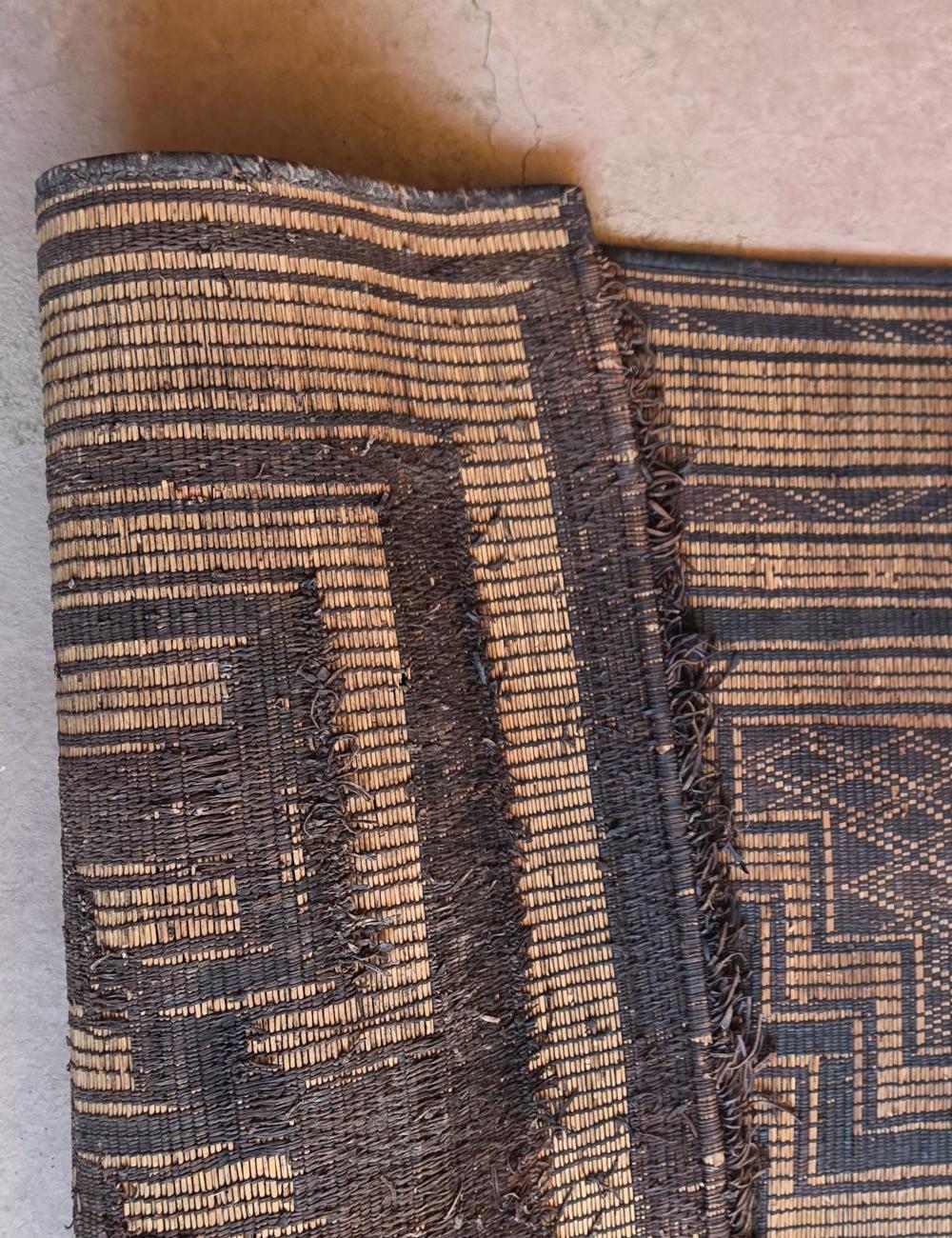Collector Vintage Tuareg Mat 3.4 × 3.7 ft / 105 x 112 cm