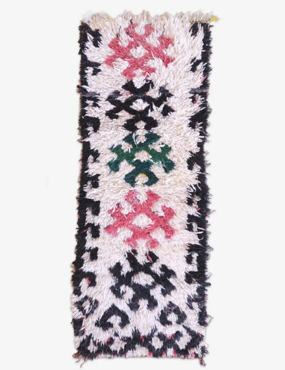 Tribal Moroccan Rug 4.9 x 1.84 ft / 148 x 56 cm - Surcoma